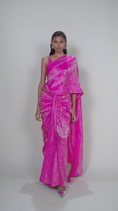 Rida Handwoven Pre-draped Saree