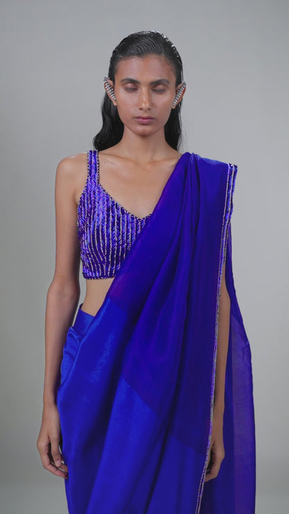 Kasha Handwoven Pre-draped Saree