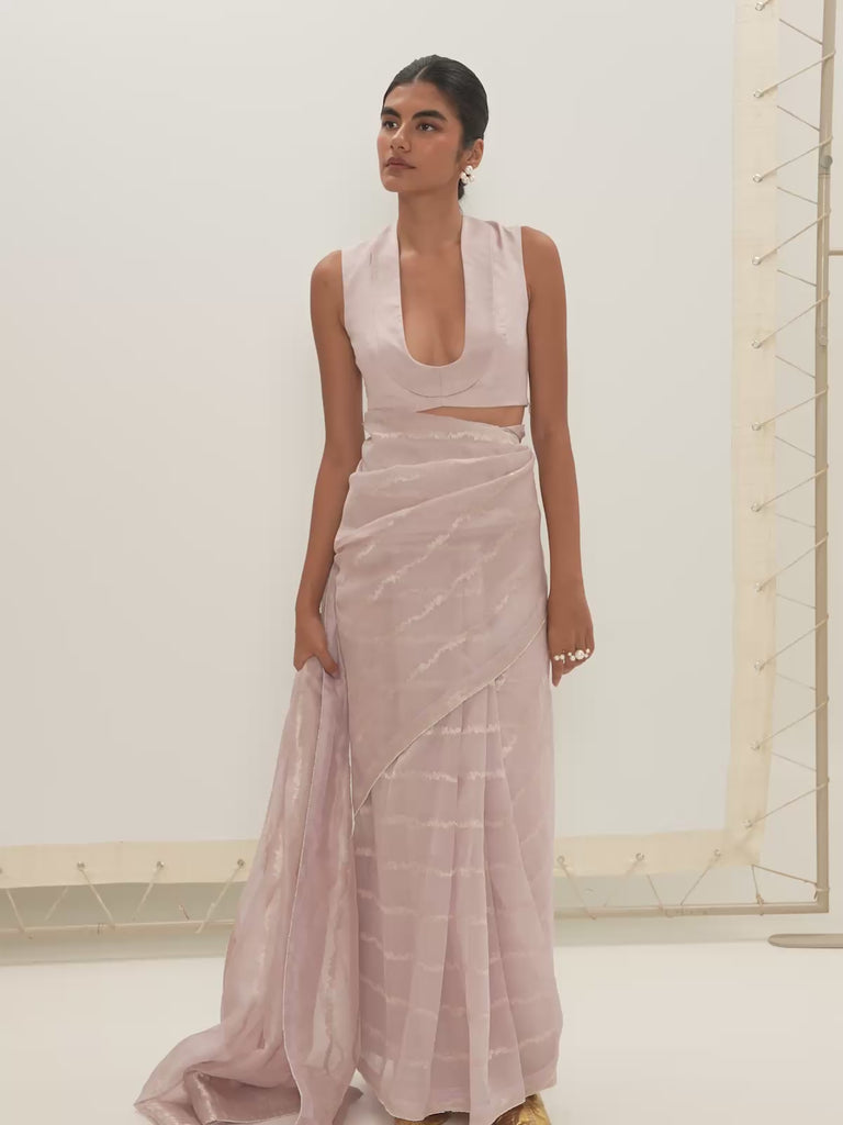 The Eden Saree In Mauve