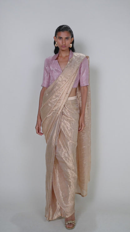 Nivi Handwoven Pre-draped Saree