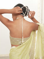 The Jane Saree In Pistachio