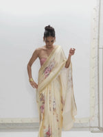 Handwoven Biscotti Printed Saree