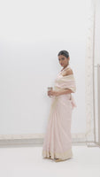 Handwoven Dusty Peach Saree