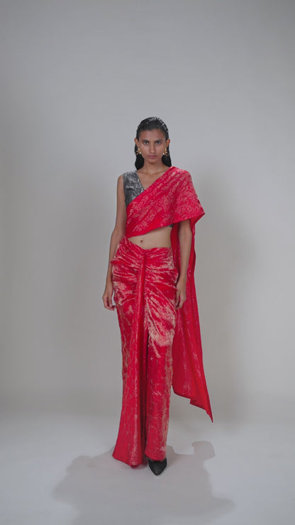 Rida Handwoven Pre-draped Saree