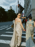 Handwoven Beige Silk Saree