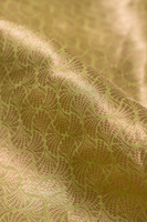 Handwoven Green Silk Blouse Fabric