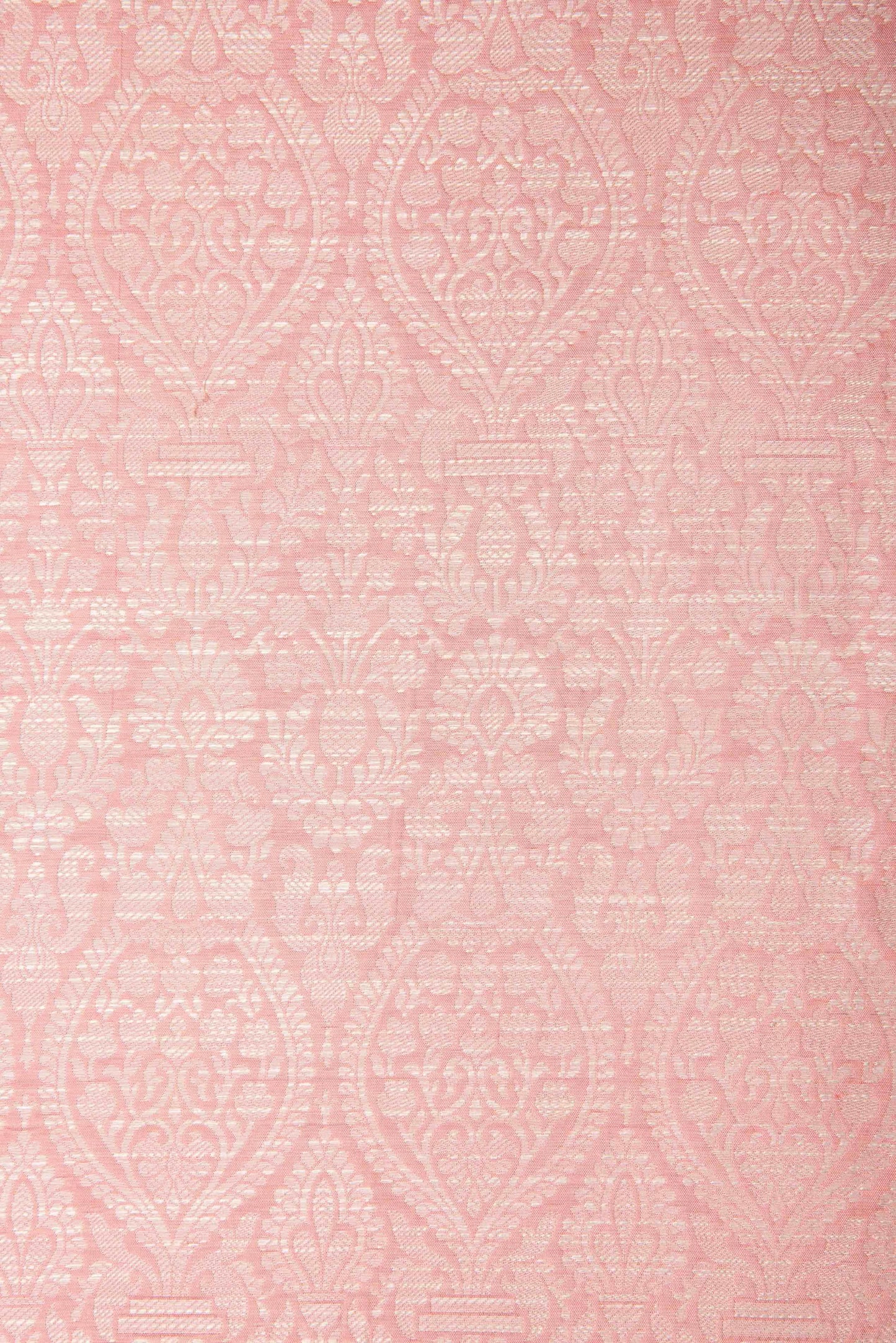 Handwoven Powder Pink Silk Blouse Fabric