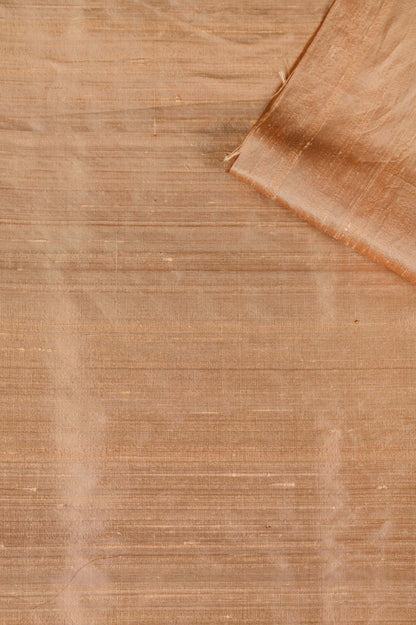 Handwoven Golden Brown Dupion Silk Fabric