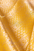 Handwoven Yellow Silk Blouse Fabric