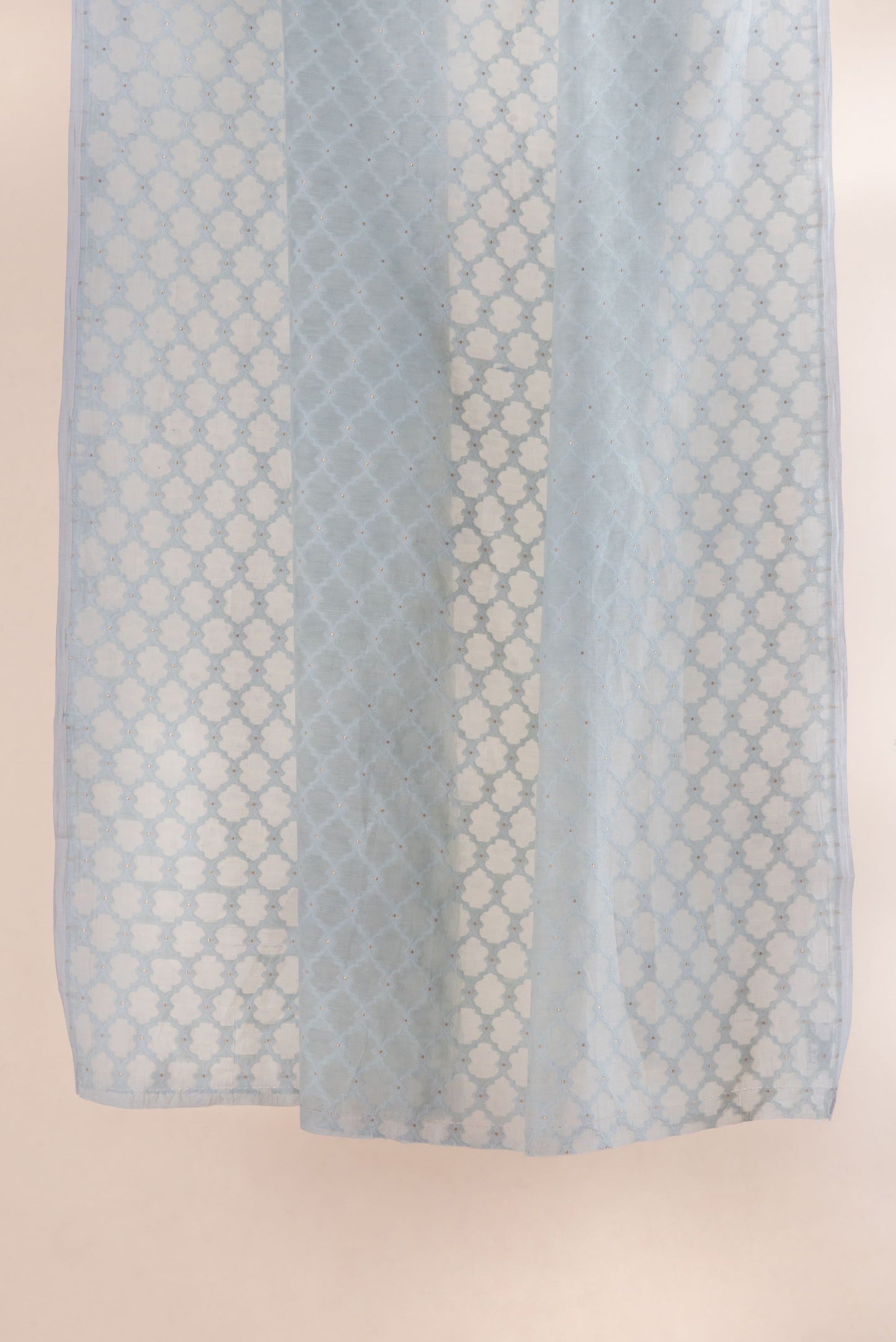 Handwoven Sky Blue Cotton Fabric