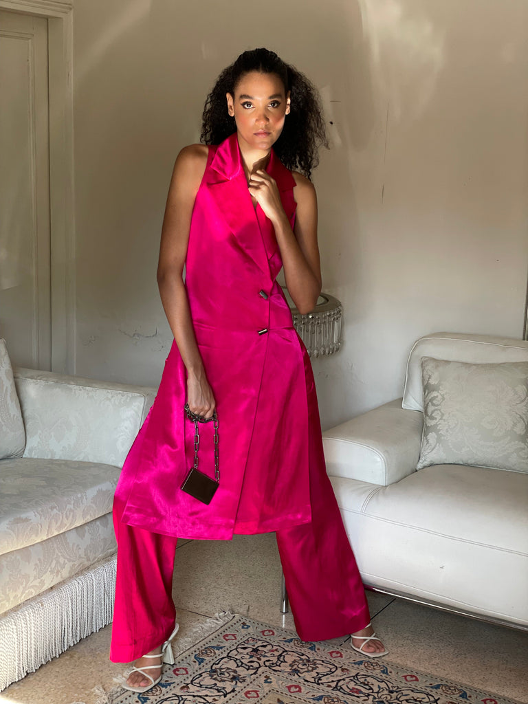 Pink C Double Breasted Set