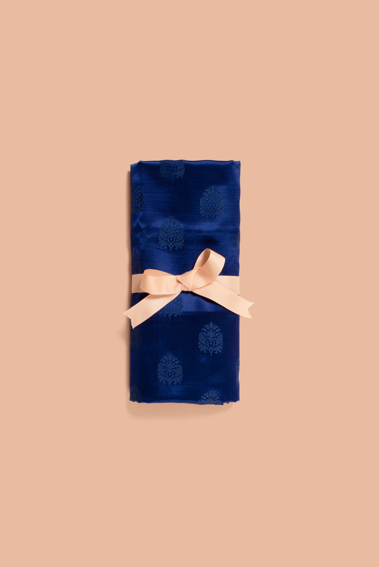 Handwoven Blue Silk Blouse Fabric