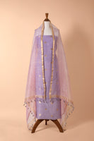 Handwoven Purple Linen Suit Piece