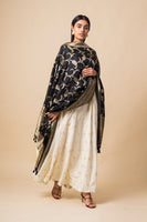 Handwoven Black Banarasi Silk Dupatta