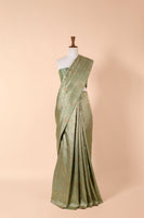 Handwoven Green Kanjivaram Silk Sari