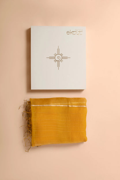 Handwoven Yellow Dupatta Gift Box