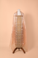 Handwoven Beige Tissue Suit Piece