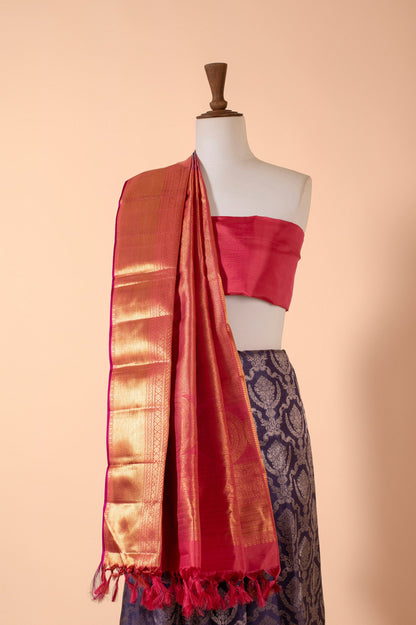 Handwoven Purple Kanjivaram Silk Sari