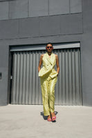 Electric Lime Double Breasted Set