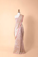 Handwoven Mauve Silk Sari E