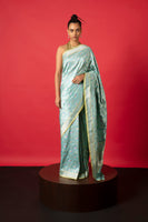 Handwoven Blue Silk Saree