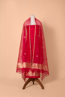 Handwoven Pink Silk Suit Piece