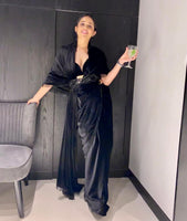 Black Velvet Sari