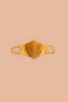 Handwoven Yellow Silk Mask