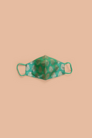 Handwoven Green Silk Mask