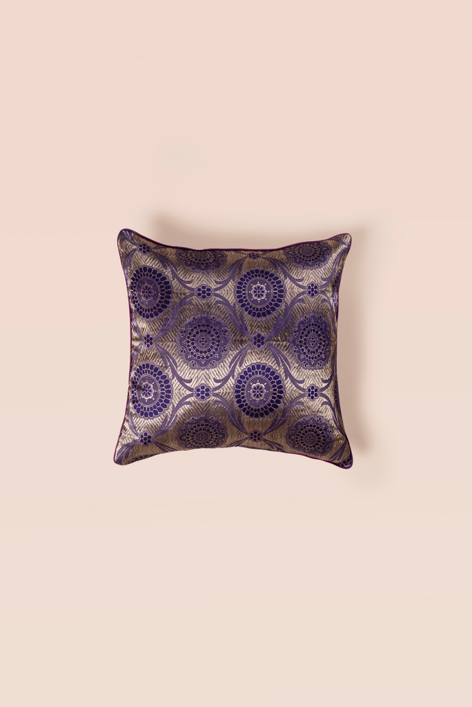 Handwoven Square  Silk Cushion Cover