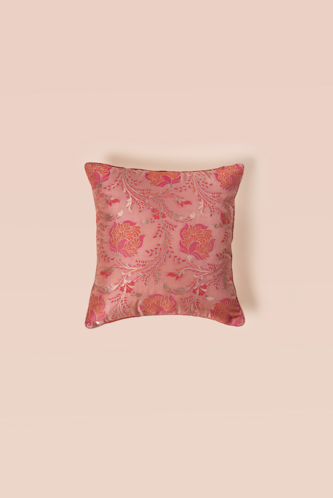 Handwoven Square Reversible Silk Cushion Cover