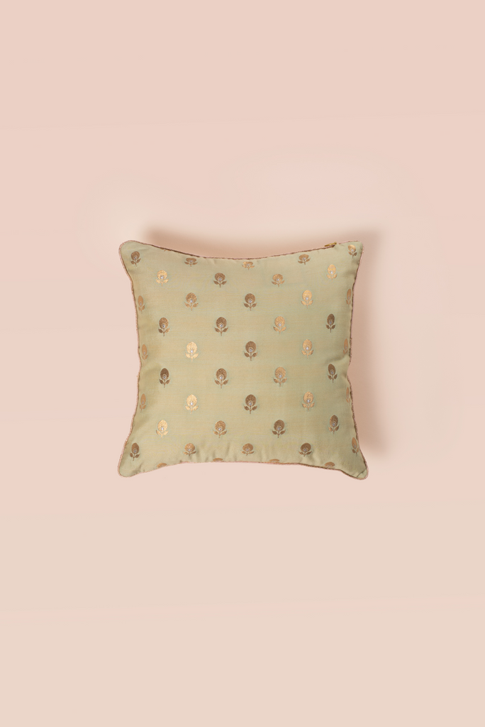 Handwoven Square Reversible Silk Cushion Cover