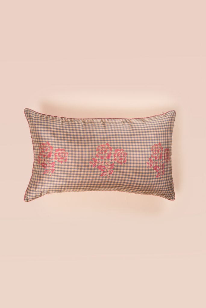 Handwoven Rectangle Reversible Silk Cushion Cover