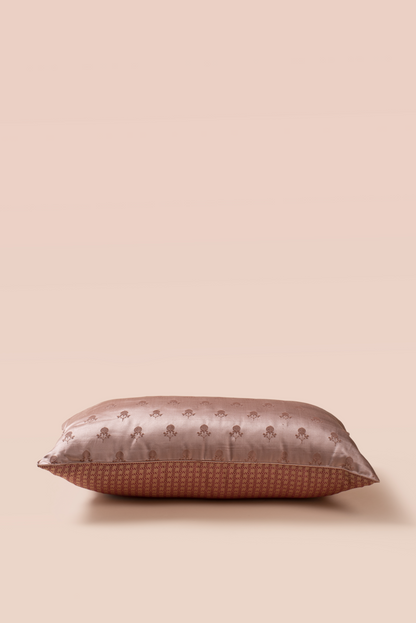 Handwoven Rectangle Reversible Silk Cushion Cover