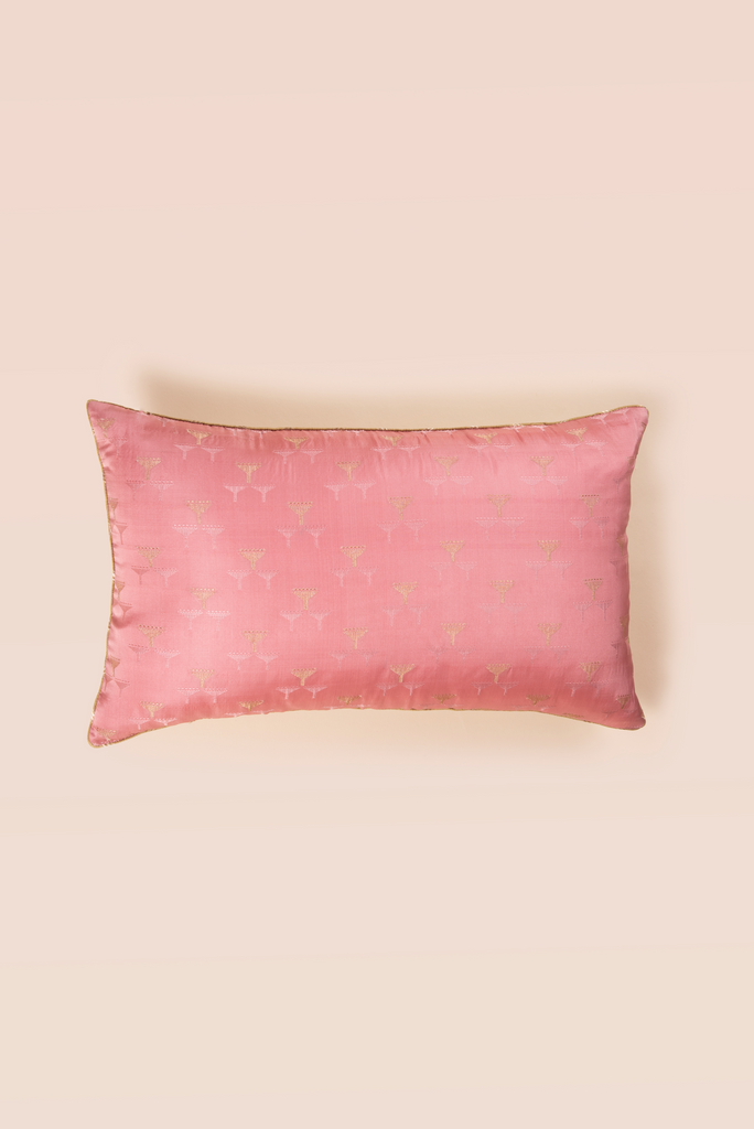 Handwoven Rectangle Reversible Silk Cushion Cover