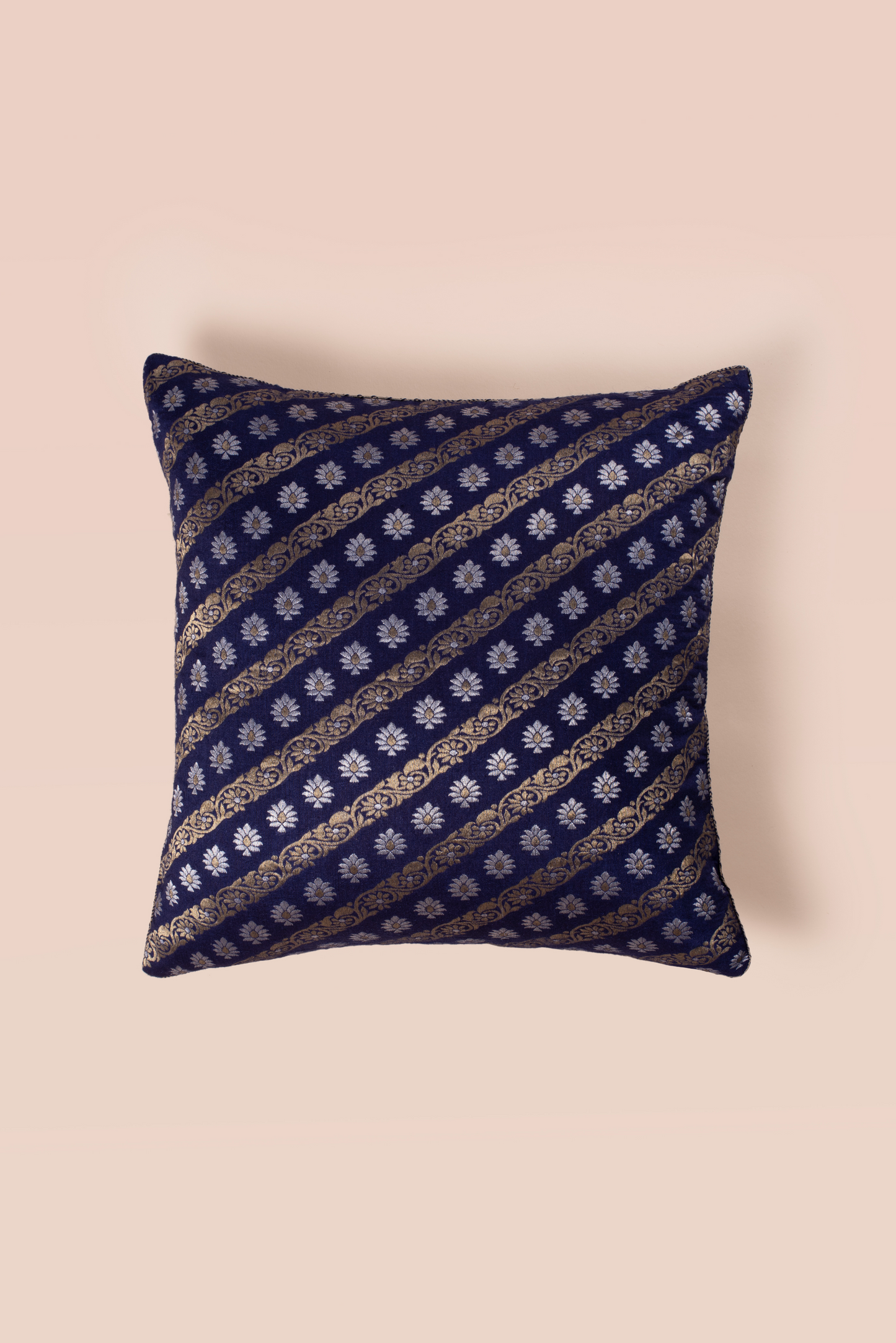Handwoven Square Reversible Silk Cushion Cover