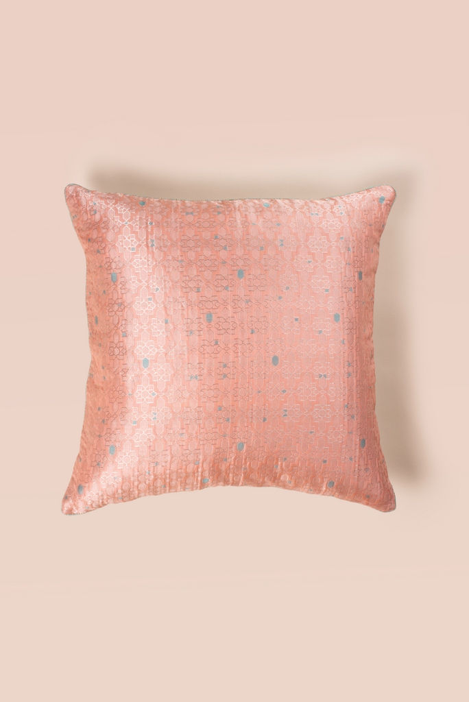 Handwoven Square Reversible Silk Cushion Cover