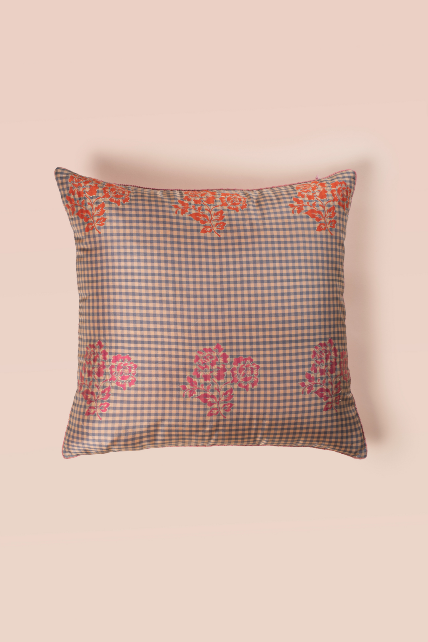 Handwoven Square Reversible Silk Cushion Cover