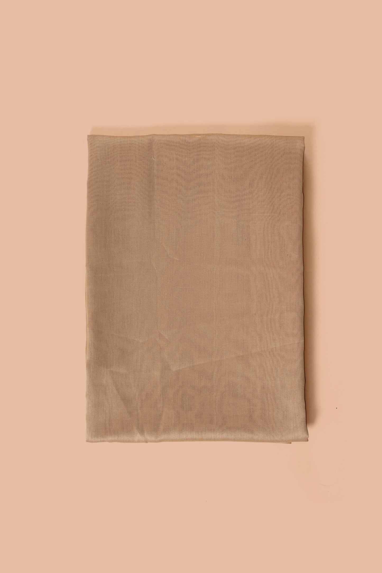 Handwoven Light Brown Chanderi Suit Piece