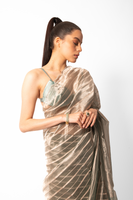 Mint Green Tissue Saree