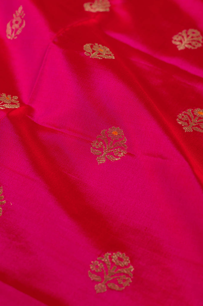Handwoven Pink Silk Blouse Fabric