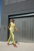 Electric Lime Double Breasted Set