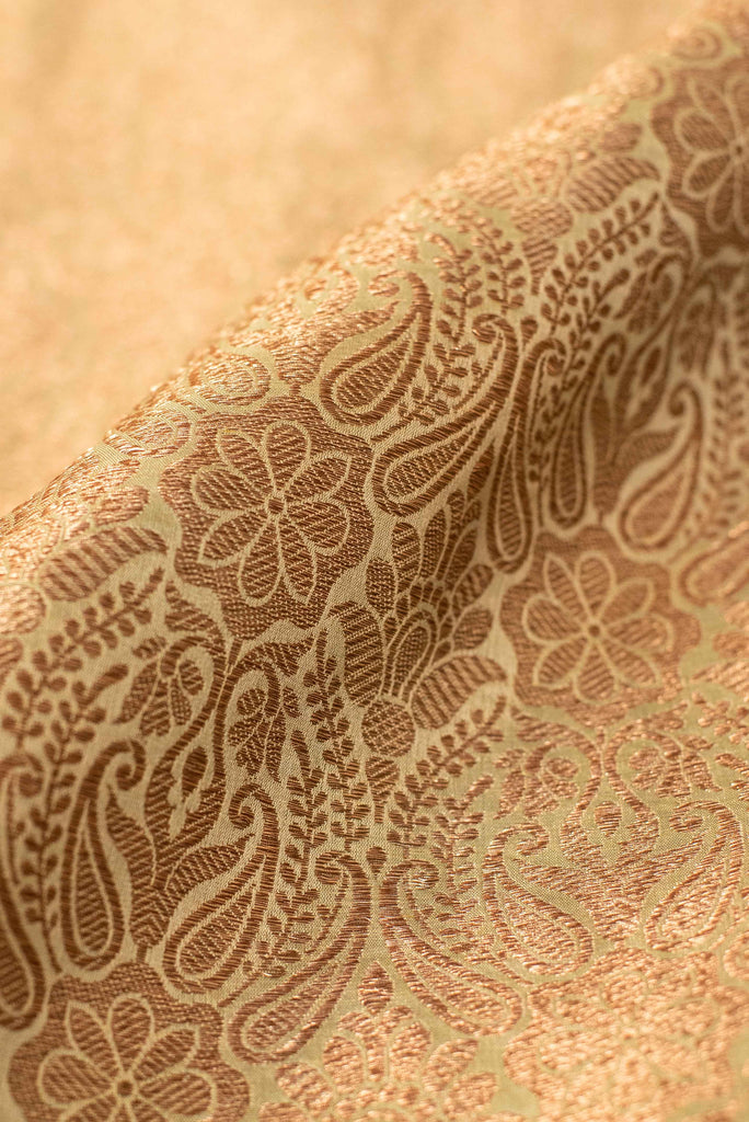 Handwoven Green Silk Blouse Fabric