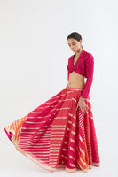 Prism Pink Bias Cut Skirt