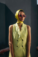 Electric Lime Double Breasted Set