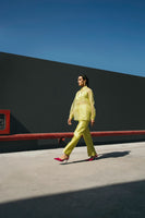 Citrus Lime Organza Co-Ord Set