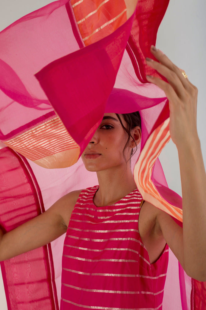 Rethink Pink Zero Neck Kurta Set