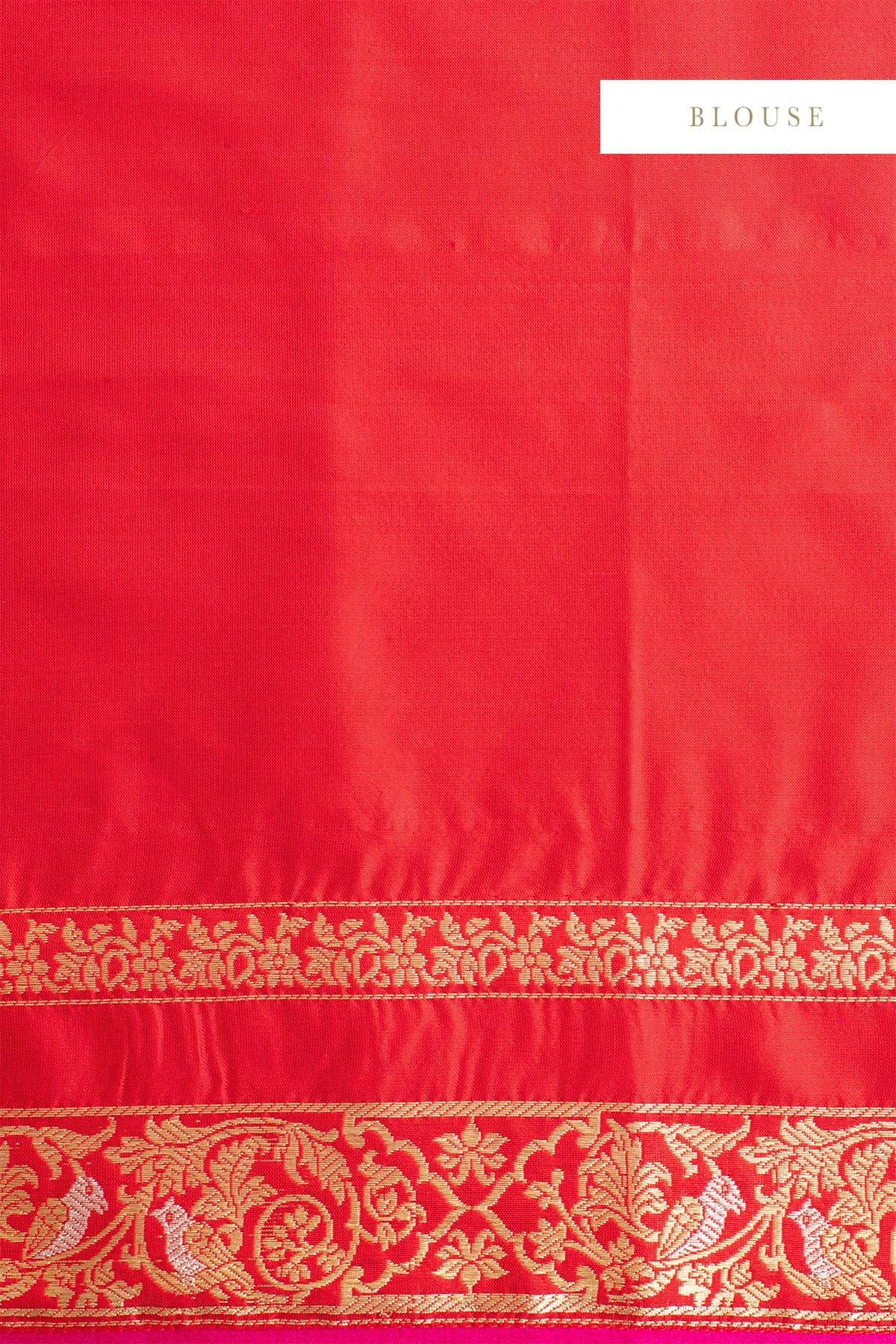 Handwoven Red Silk Sari