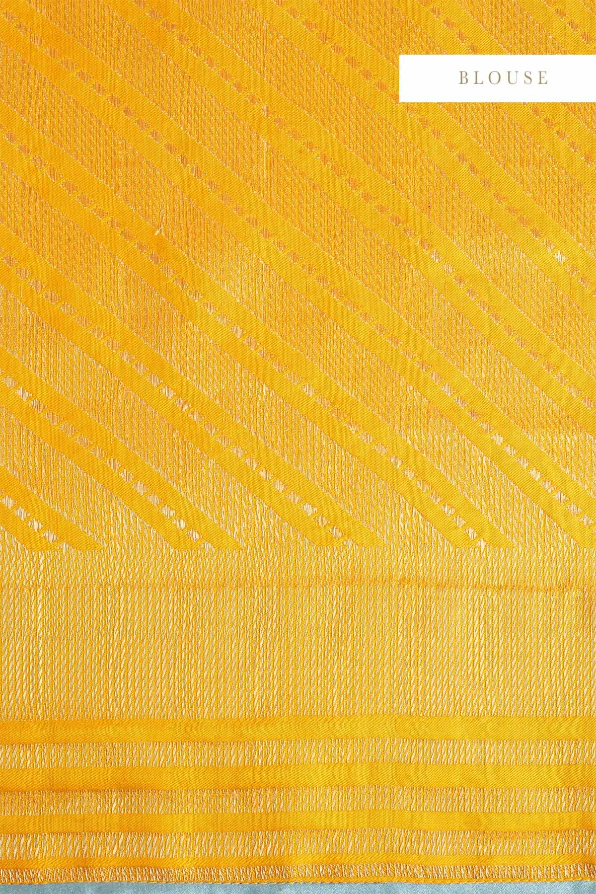 Handwoven Yellow Silk Saree