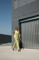 Electric Lime Double Breasted Set